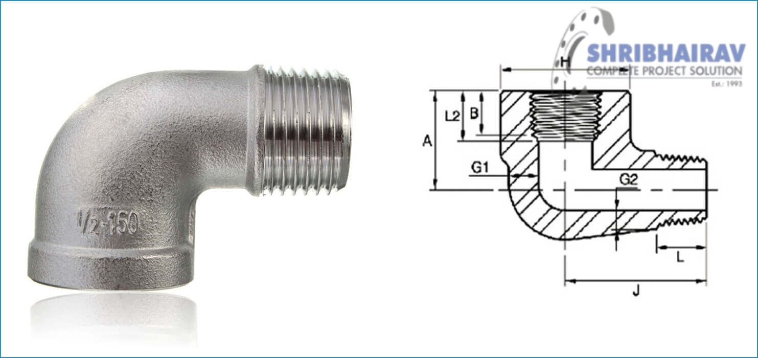 ASME B16.11 Threaded / Screwed Street Elbow