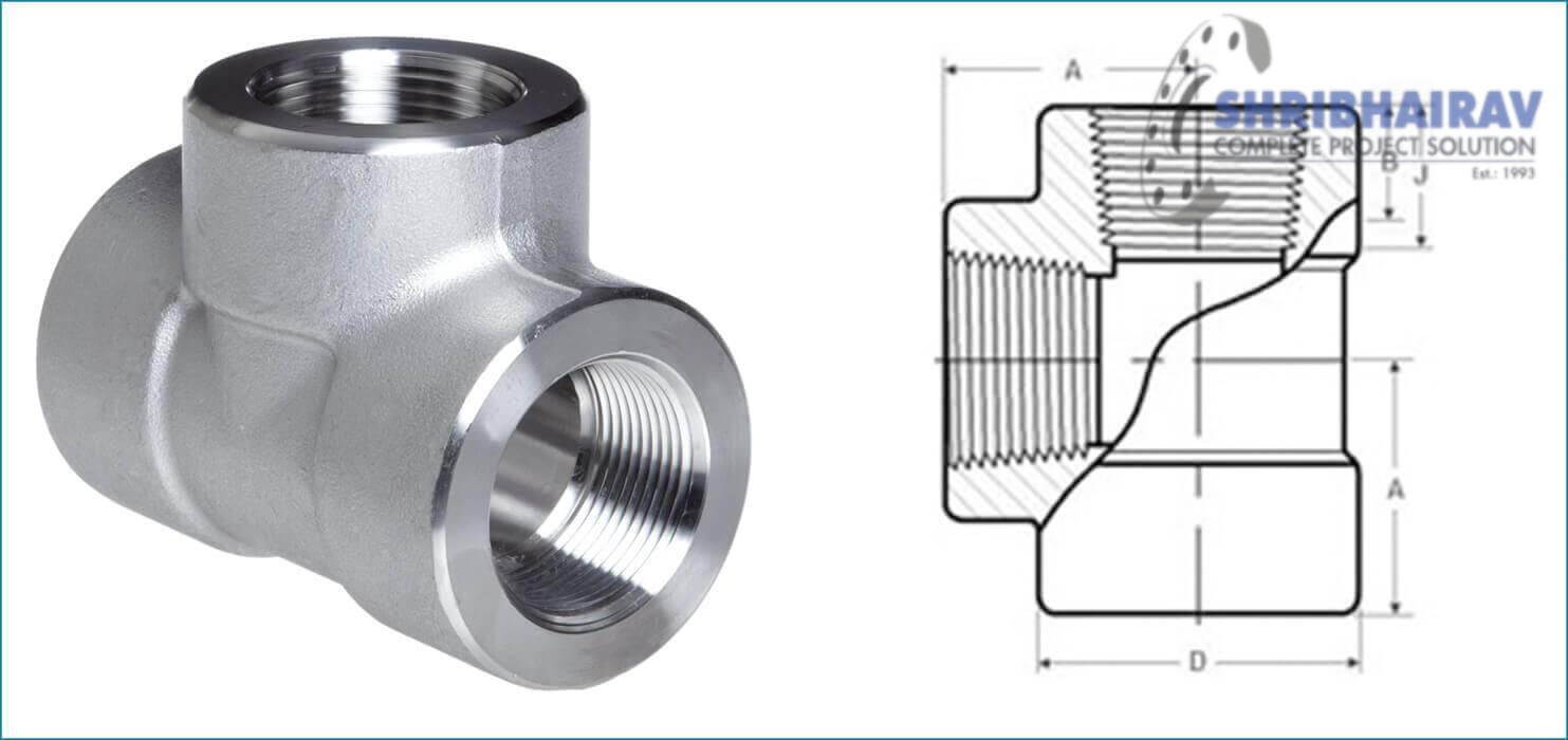 ASME B16.11 Threaded / Screwed Tee