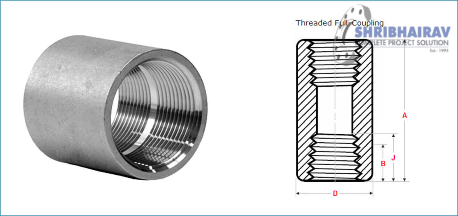 ASME B16.11 Threaded / Screwed Full Coupling